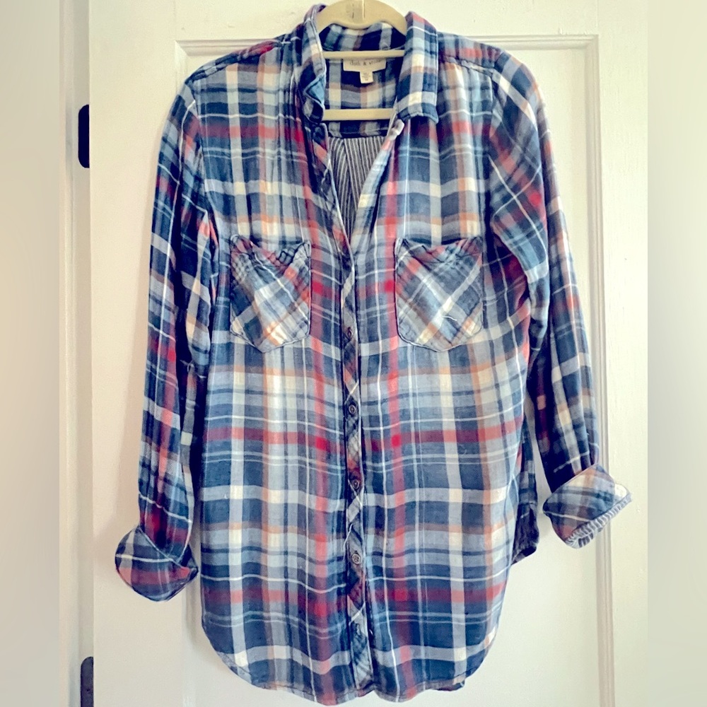 Cloth and Stone (Anthropologie) Plaid Flannel Shirt
